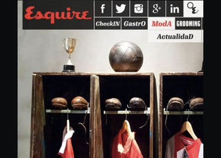 Coolligan en la revista Squire. Las camisetas retro de futbol marcan tendencia