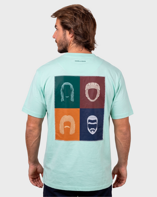 1990 LEGENDS FACES LIGHT GREEN - Playera Fútbol Retro