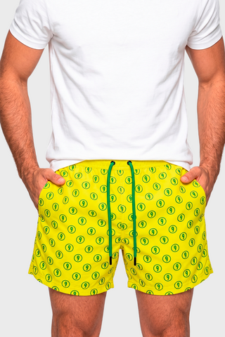2004 SQUAD NUMBER - Retro Football Swim Shorts