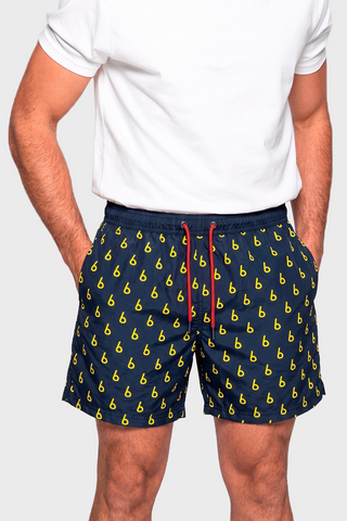 2010 SQUAD NUMBER - Retro Football Swim Shorts