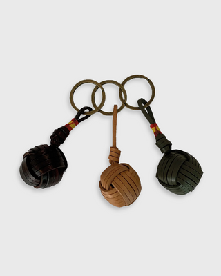 SPANISH FLAG BALL - Retro Football Keychain